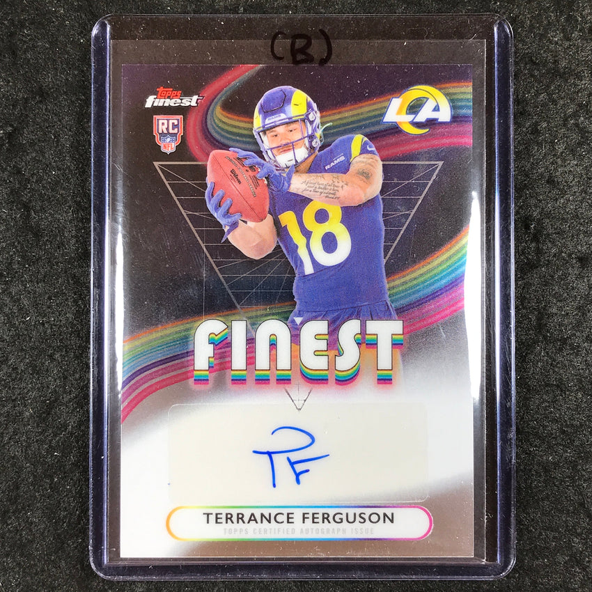 2025 Topps Finest NFL TERRANCE FERGUSON Rookie Finest Auto Base #TF (B)