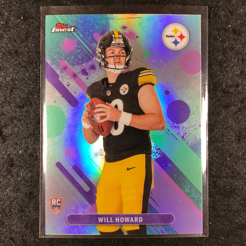 2025 Topps Finest NFL WILL HOWARD Rookie Common Refractor #8