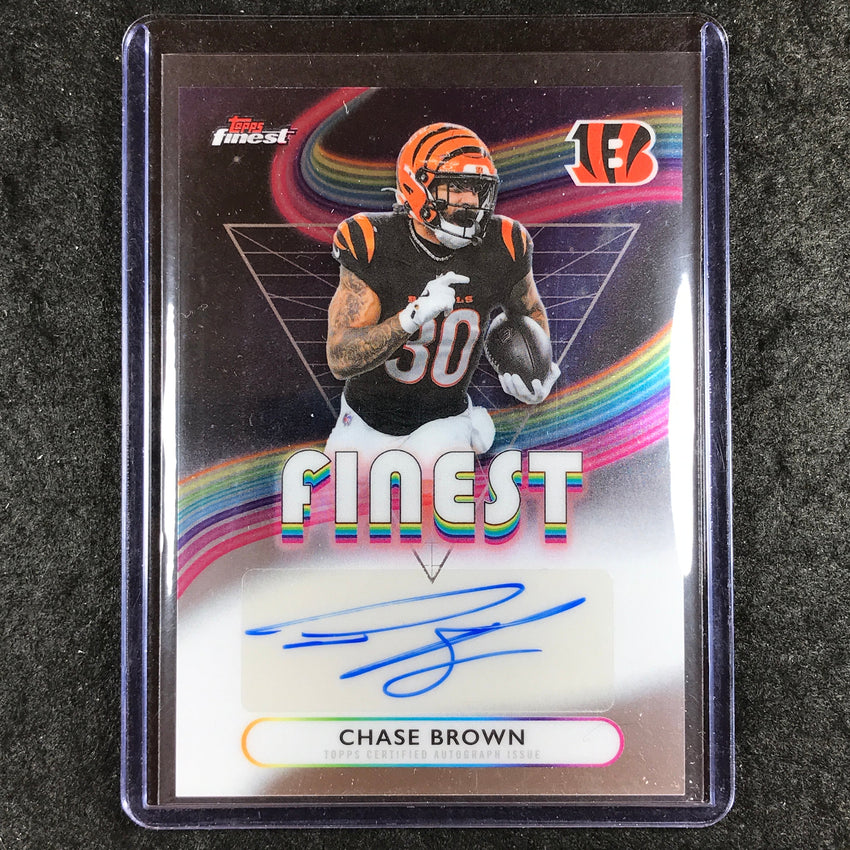 2025 Topps Finest NFL CHASE BROWN Finest Auto Base #CB