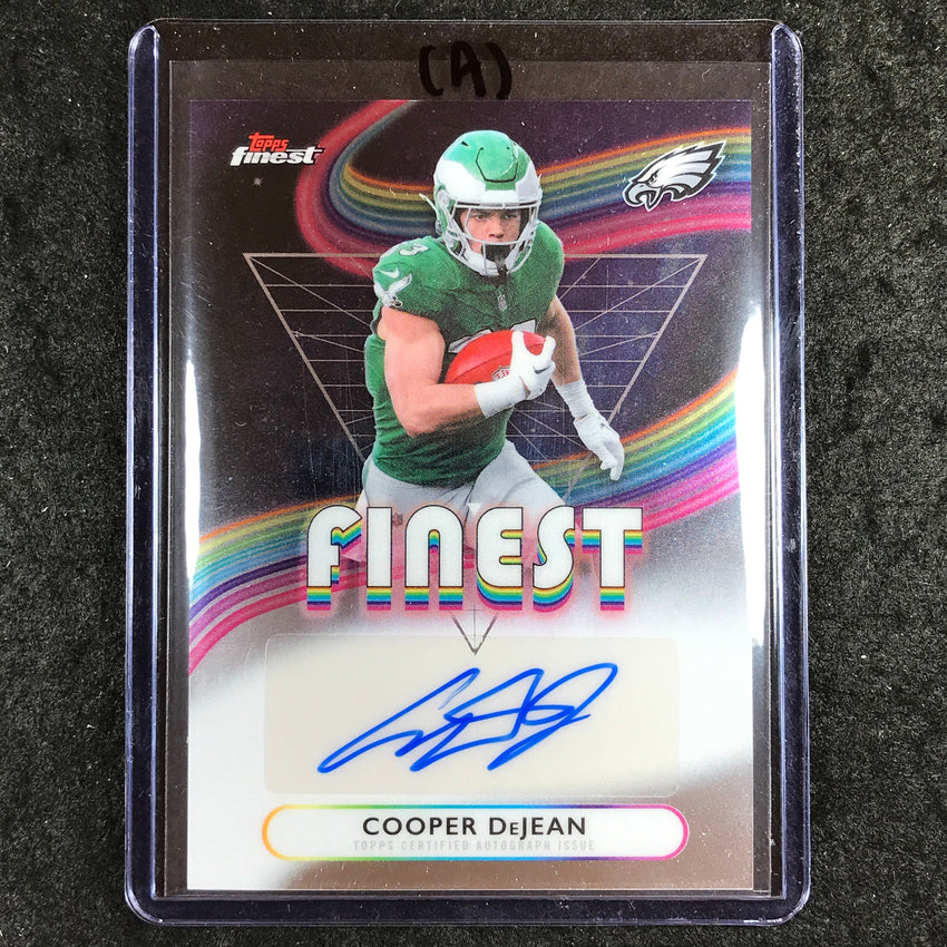 2025 Topps Finest NFL COOPER DEJEAN Finest Auto Base #CDJ (A)