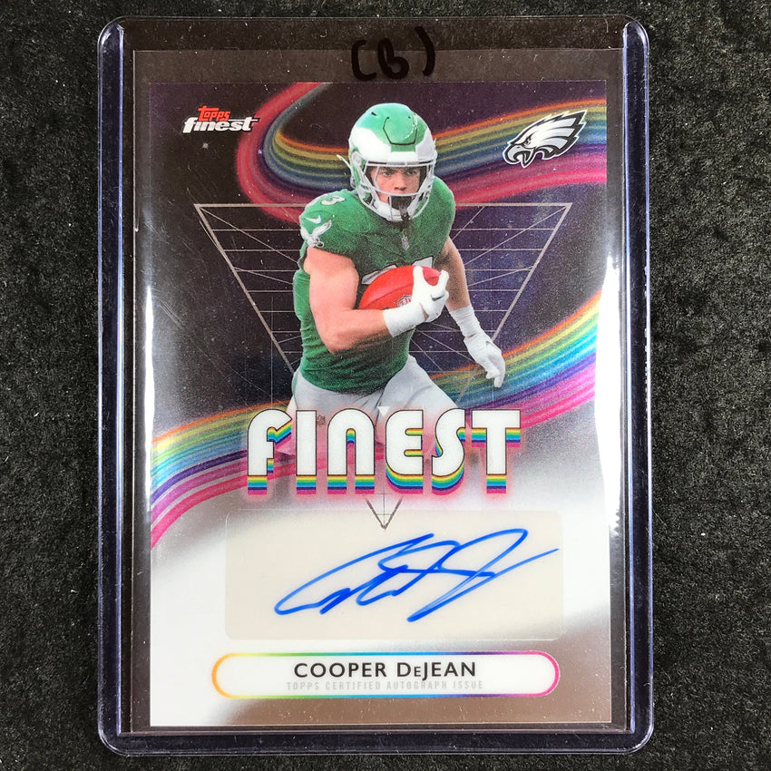 2025 Topps Finest NFL COOPER DEJEAN Finest Auto Base #CDJ (B)