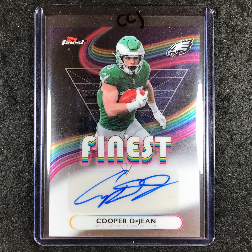 2025 Topps Finest NFL COOPER DEJEAN Finest Auto Base #CDJ (C)
