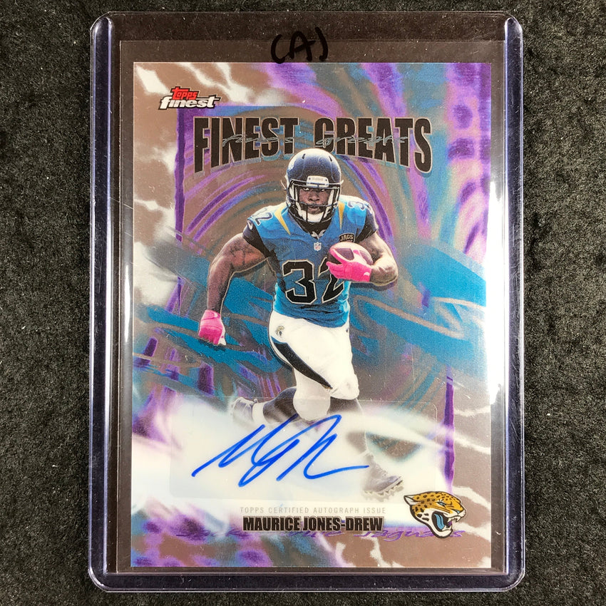 2025 Topps Finest NFL MAURICE JONES-DREW Finest Greats Auto Base #MJD (A)