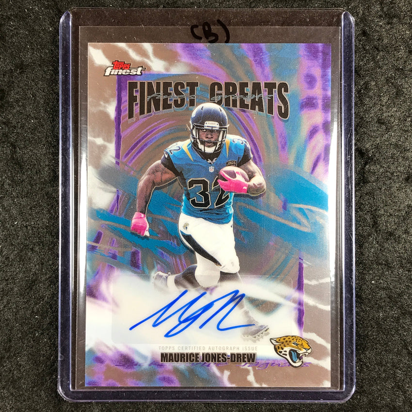 2025 Topps Finest NFL MAURICE JONES-DREW Finest Greats Auto Base #MJD (B)