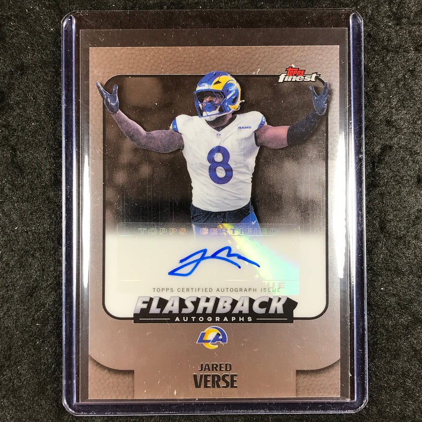 2025 Topps Finest NFL JARED VERSE Flashback Auto Base #JV