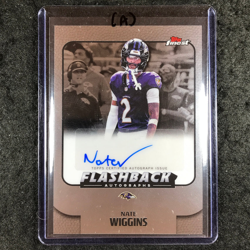 2025 Topps Finest NFL NATE WIGGINS Flashback Auto Base #NW (A)