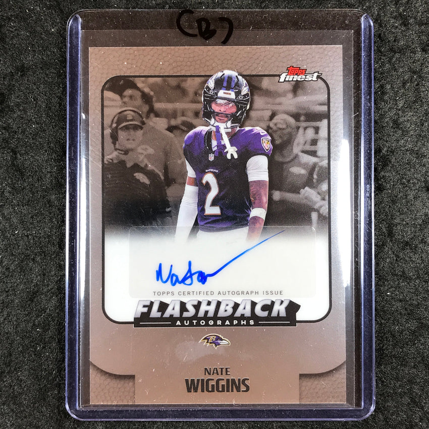 2025 Topps Finest NFL NATE WIGGINS Flashback Auto Base #NW (B)