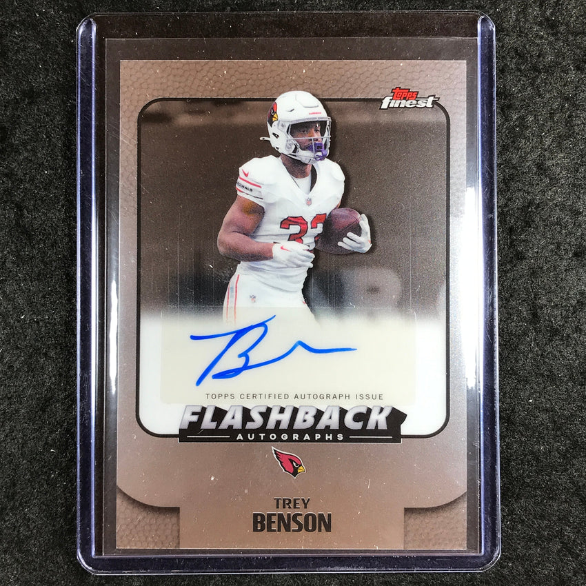 2025 Topps Finest NFL TREY BENSON Flashback Auto Base #TB