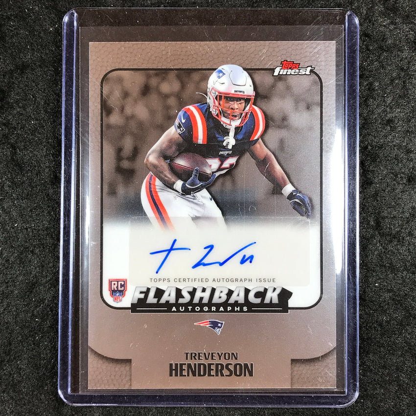 2025 Topps Finest NFL TREVEYON HENDERSON Flashback Rookie Auto Base #TVH
