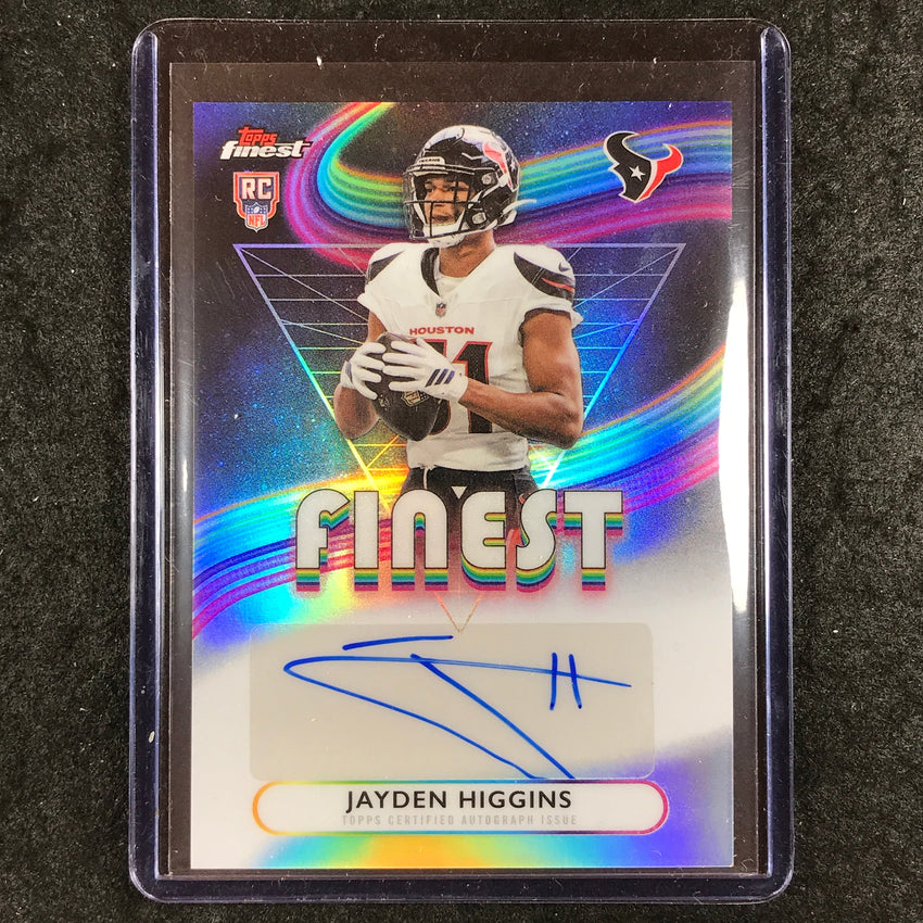 2025 Topps Finest NFL JAYDEN HIGGINS Rookie Finest Auto Refractor #JHI
