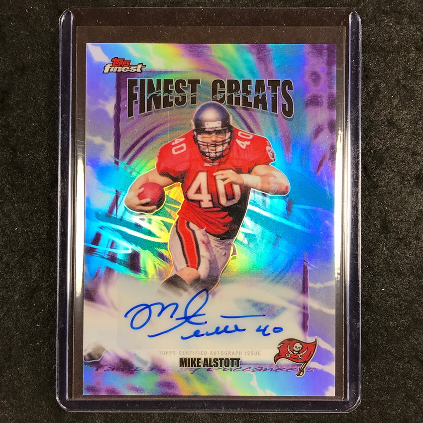 2025 Topps Finest NFL MIKE ALSTOTT Finest Greats Auto Refractor #MA