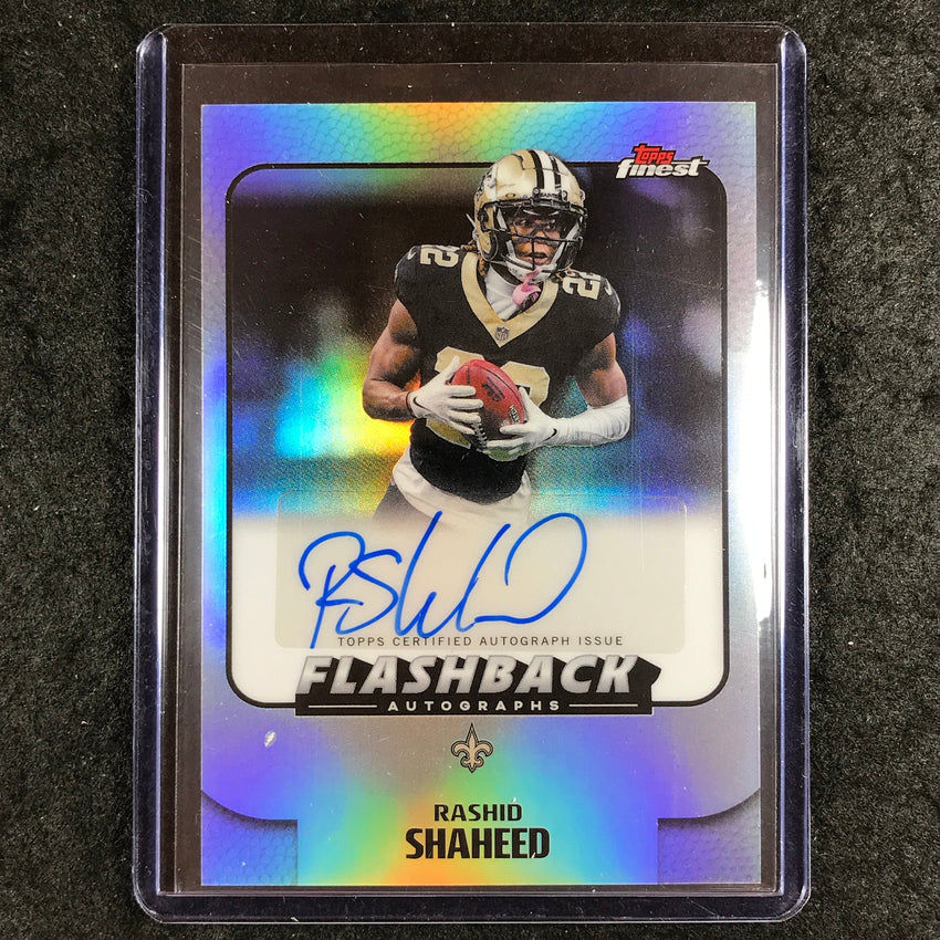 2025 Topps Finest NFL RASHID SHAHEED Flashback Auto Refractor #RS