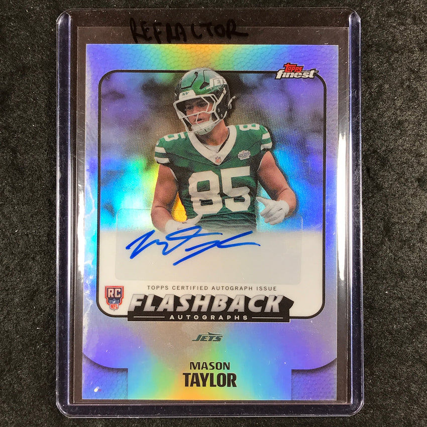 2025 Topps Finest NFL MASON TAYLOR Flashback Rookie Auto Refractor #MT