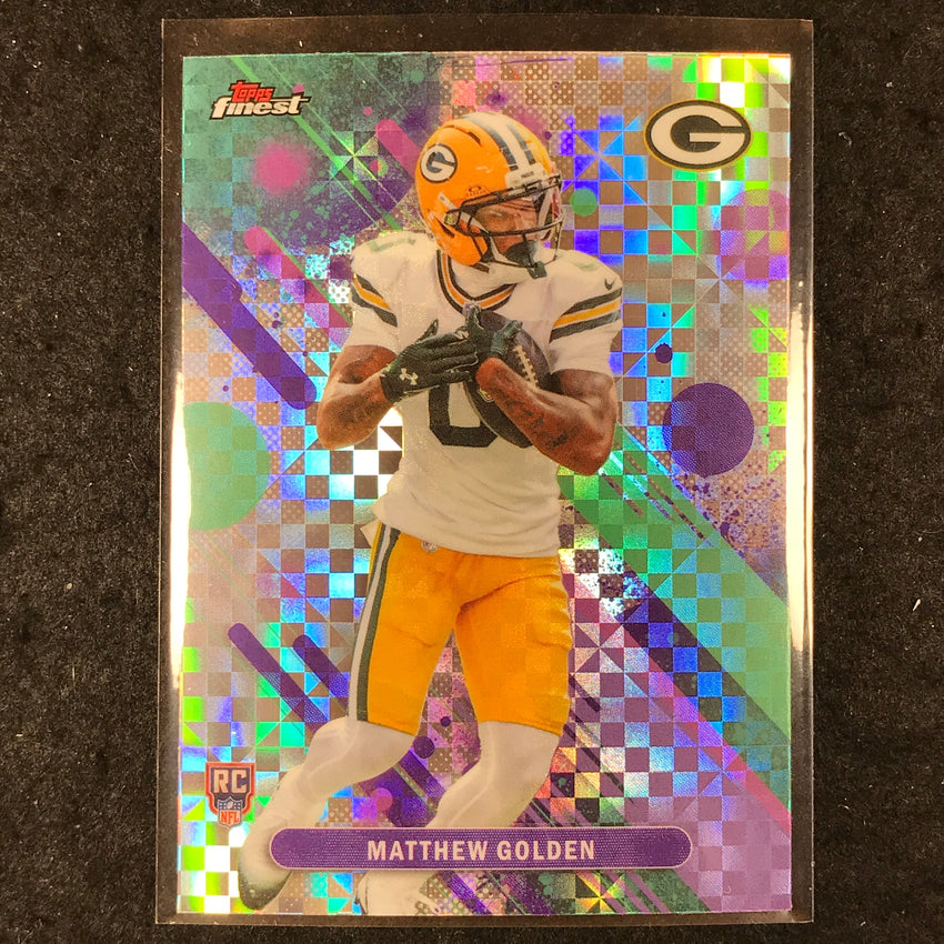2025 Topps Finest NFL MATTHEW GOLDEN Rookie Common X-Fractor #25