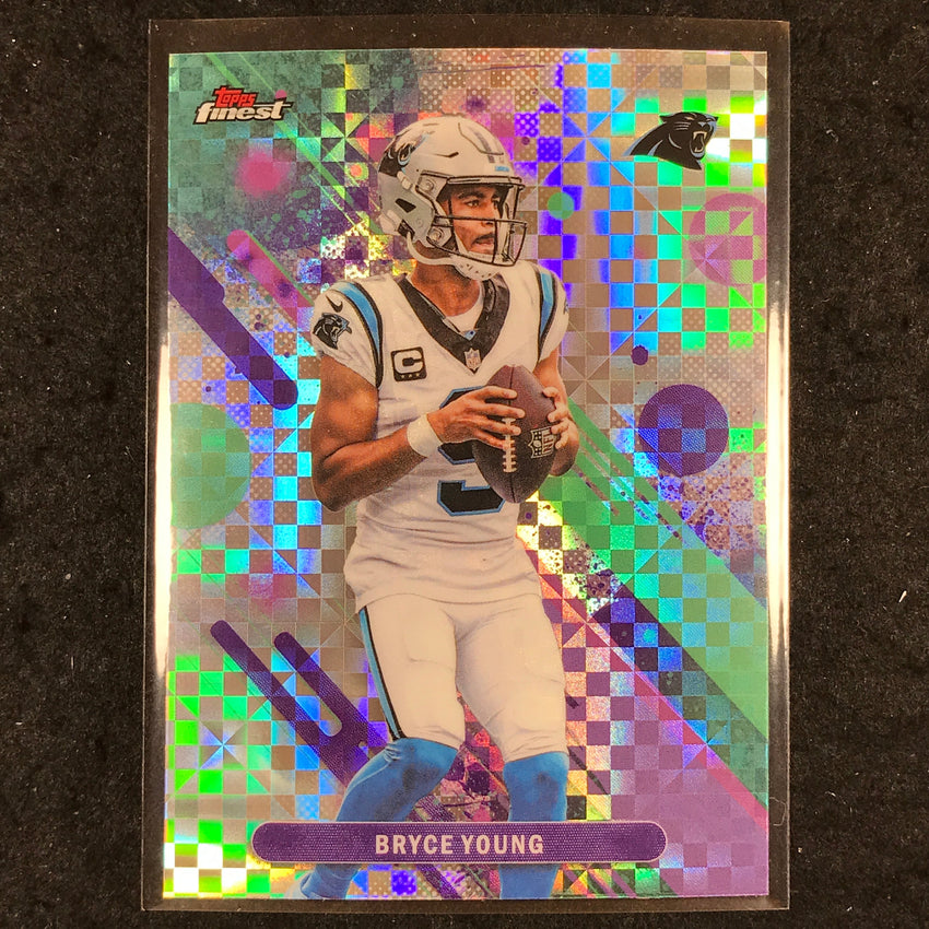 2025 Topps Finest NFL BRYCE YOUNG Common X-Fractor #49