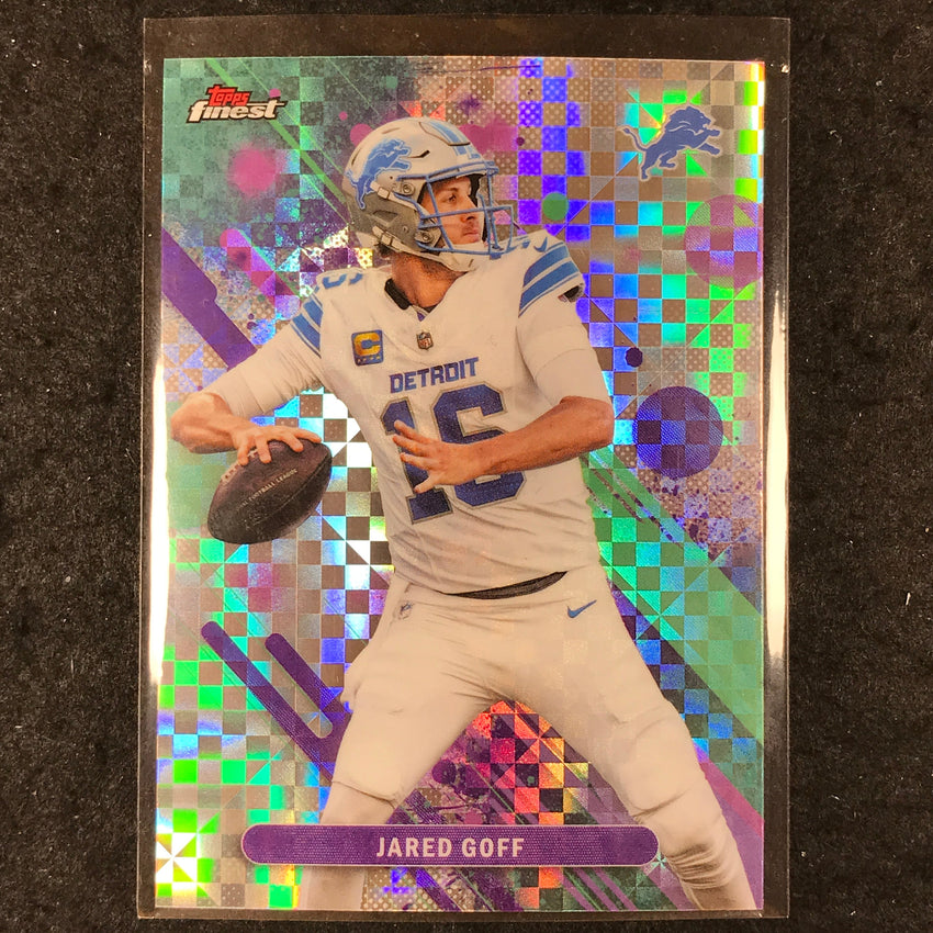 2025 Topps Finest NFL JARED GOFF Common X-Fractor #54