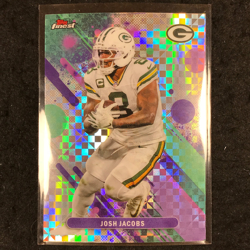 2025 Topps Finest NFL JOSH JACOBS Common X-Fractor #76