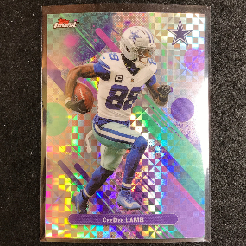 2025 Topps Finest NFL CEEDEE LAMB Common X-Fractor #87