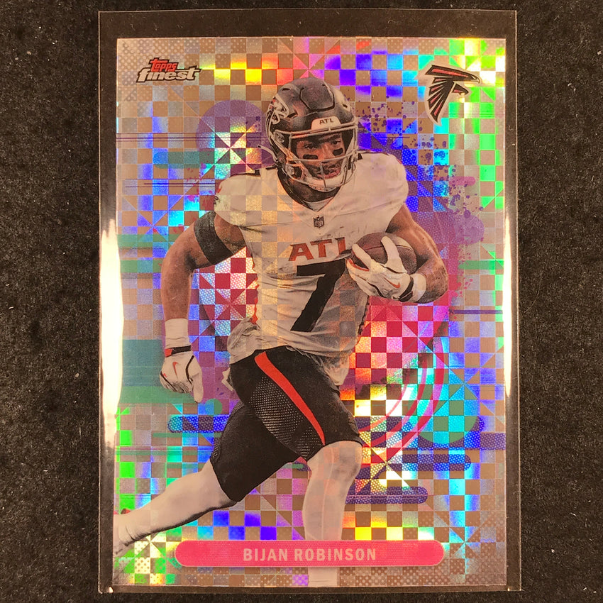 2025 Topps Finest NFL BIJAN ROBINSON Uncommon X-Fractor #150