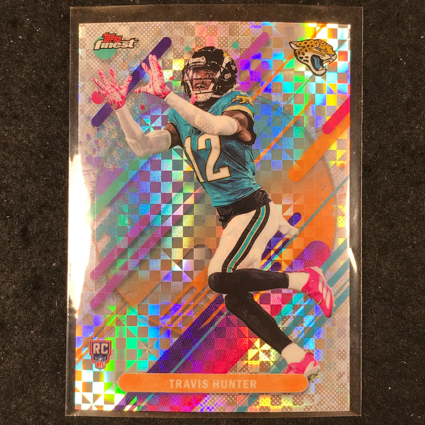 2025 Topps Finest NFL TRAVIS HUNTER Rookie Rare X-Fractor #214
