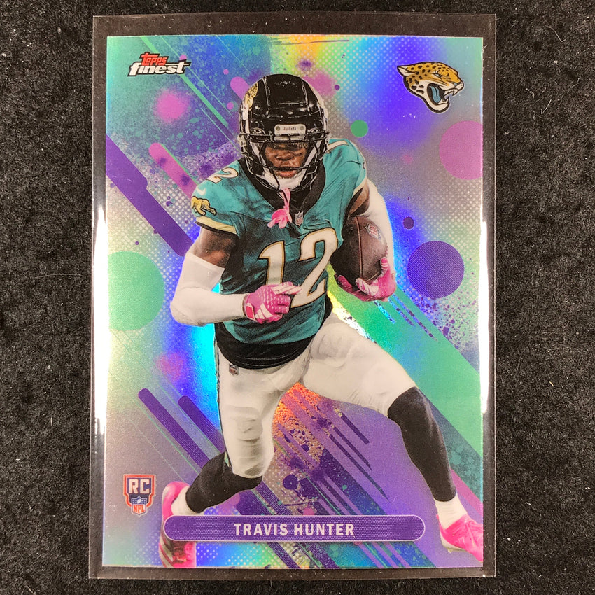 2025 Topps Finest NFL TRAVIS HUNTER Rookie Common Refractor #22