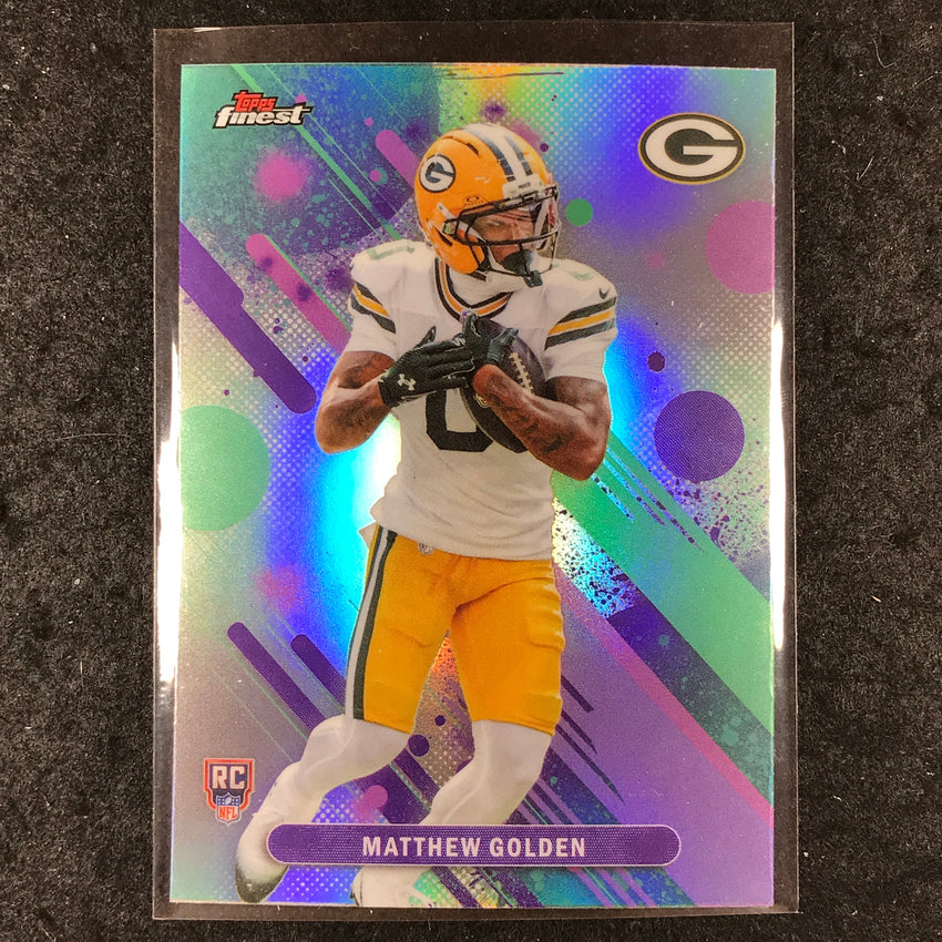 2025 Topps Finest NFL MATTHEW GOLDEN Rookie Common Refractor #25
