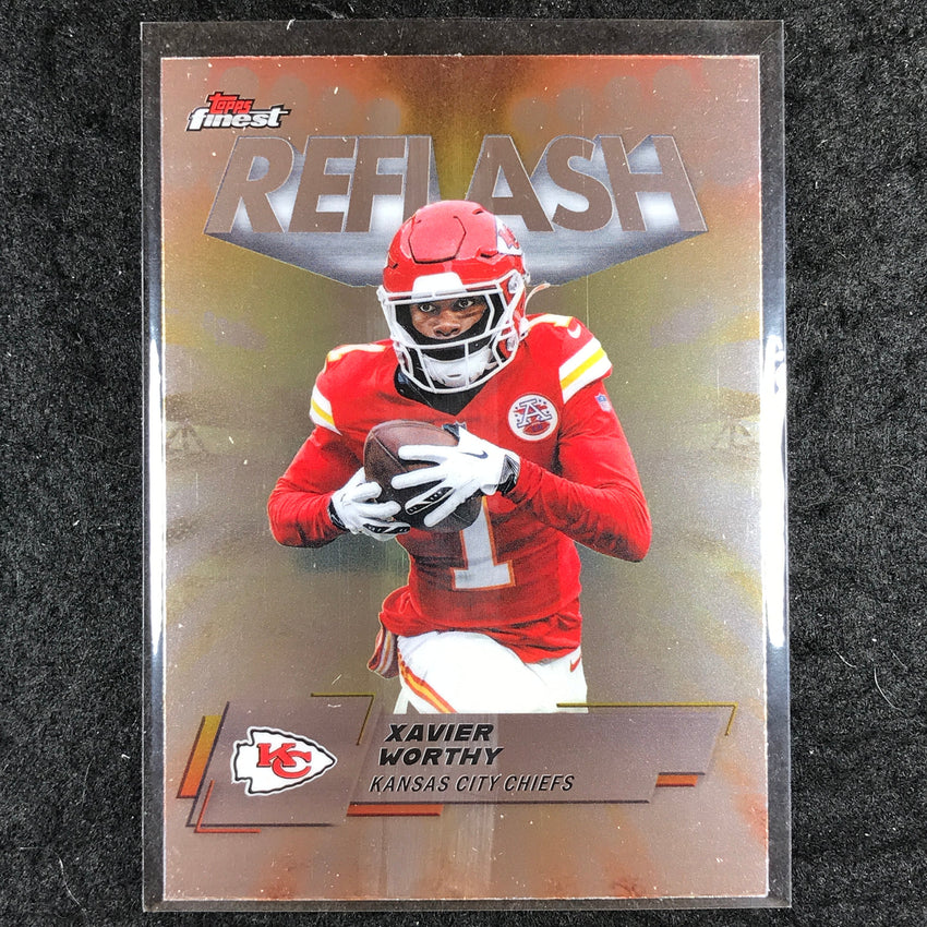 2025 Topps Finest NFL XAVIER WORTHY Reflash Base #14
