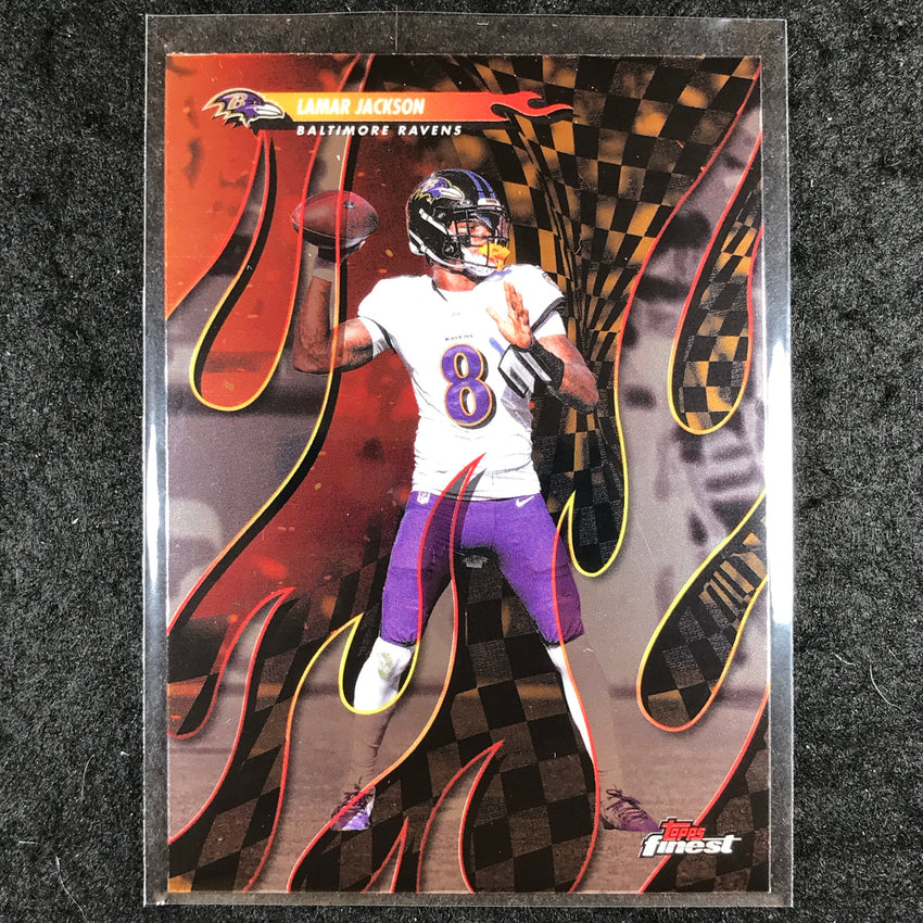 2025 Topps Finest NFL LAMAR JACKSON Torchers Base #9