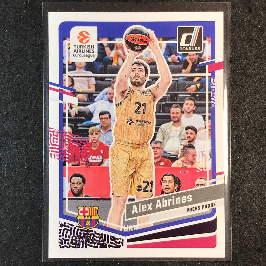 2023-24 Donruss Euroleague ALEX ABRINES Base Purple Press Proof /249 #109