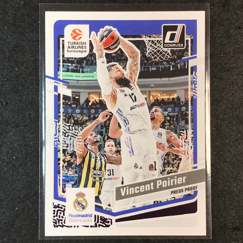 2023-24 Donruss Euroleague VINCENT POIRIER Base Purple Press Proof /249 #118