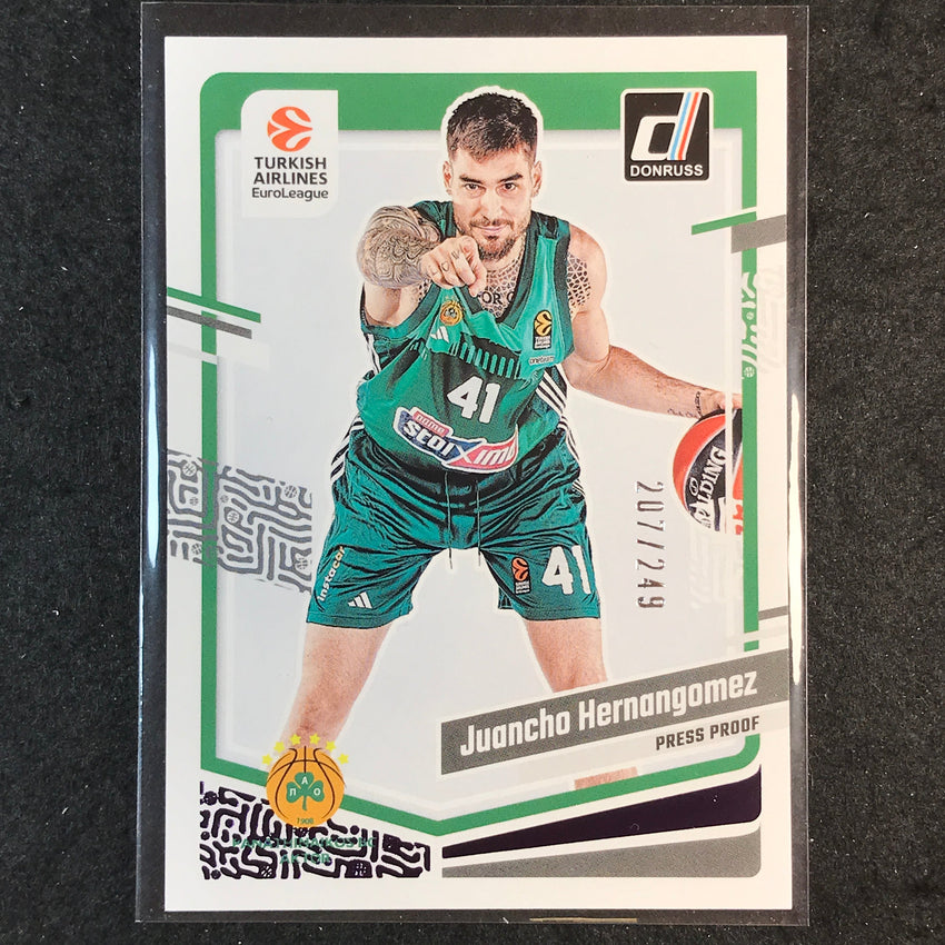 2023-24 Donruss Euroleague JUANCHO HERNANGOMEZ Base Purple Press Proof /249 #132