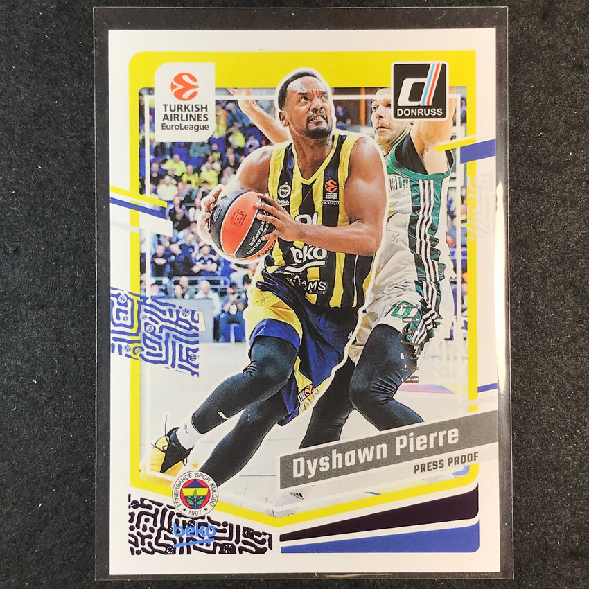 2023-24 Donruss Euroleague DYSHAWN PIERRE Base Purple Press Proof /249 #134
