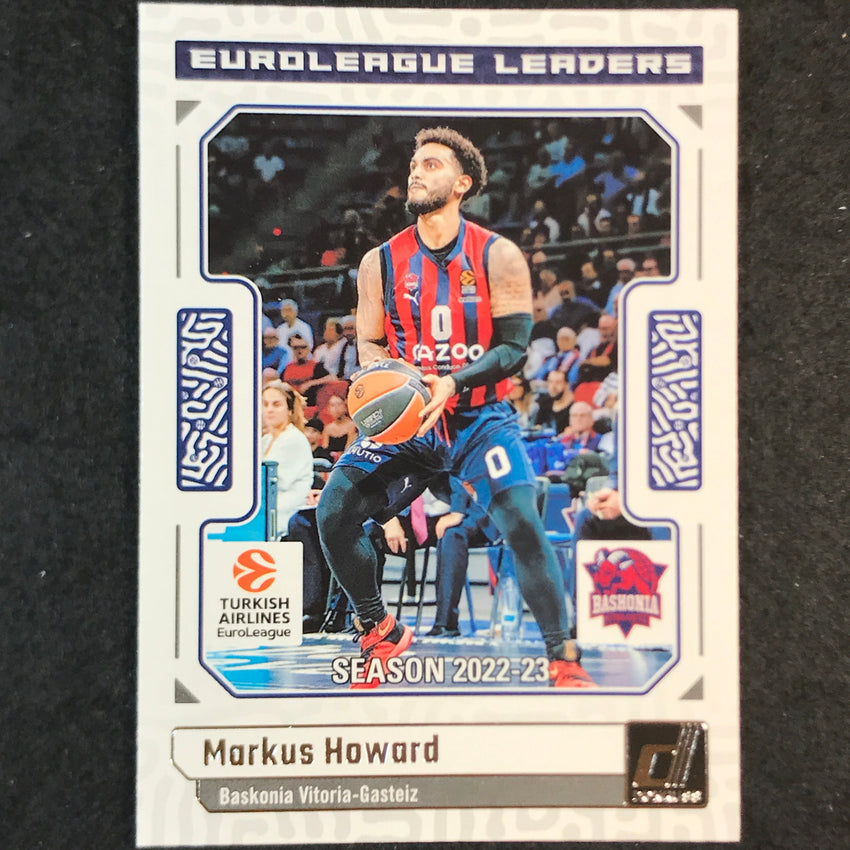 2023-24 Donruss Euroleague MARKUS HOWARD Euroleague Leaders Base #3