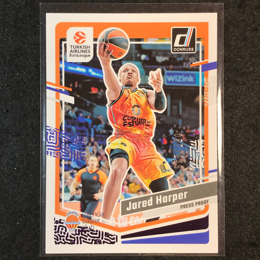 2023-24 Donruss Euroleague JARED HARPER Base Purple Press Proof /249 #139