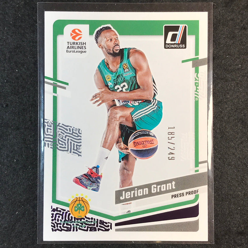2023-24 Donruss Euroleague JERIAN GRANT Base Purple Press Proof /249 #141