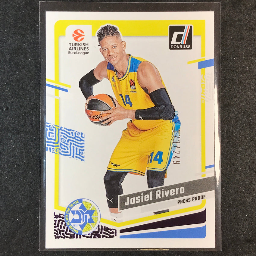 2023-24 Donruss Euroleague JASIEL RIVERO Base Purple Press Proof /249 #142