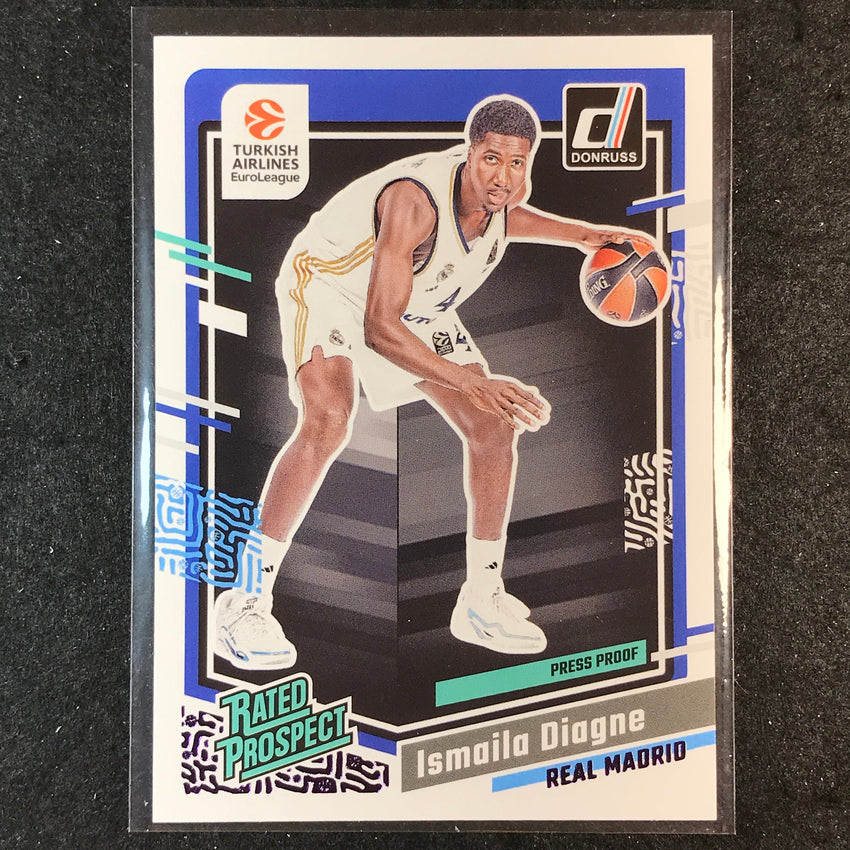 2023-24 Donruss Euroleague ISMAILA DIAGNE Rated Prospect Purple Press Proof /249