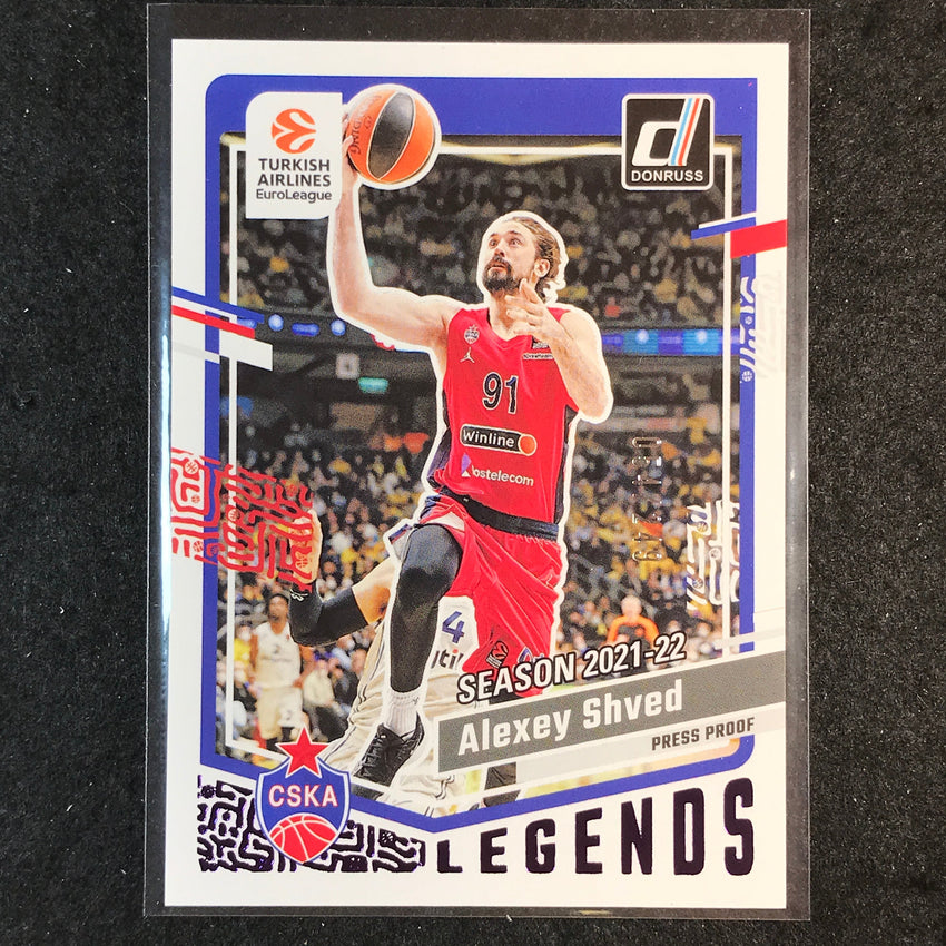 2023-24 Donruss Euroleague ALEXEY SHVED Legends Purple Press Proof /249 #164