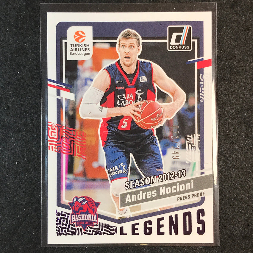 2023-24 Donruss Euroleague ANDRES NOCIONI Legends Purple Press Proof /249 #179