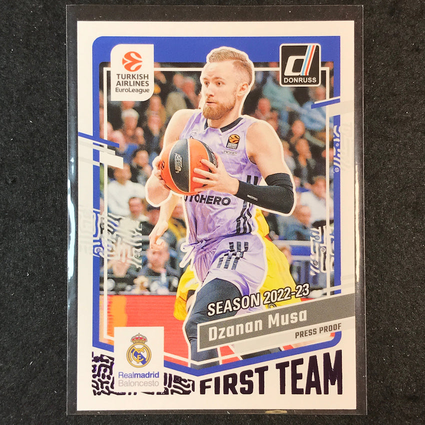2023-24 Donruss Euroleague DZANAN MUSA First Team Purple Press Proof /249 #199