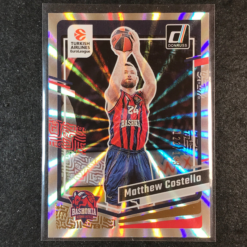 2023-24 Donruss Euroleague MATTHEW COSTELLO Base Holo Laser /149 #10