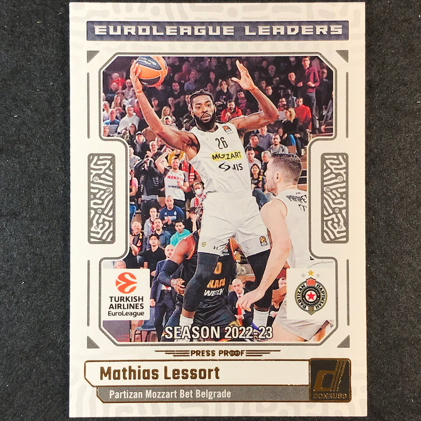 2023-24 Donruss Euroleague MATHIAS LESSORT Euroleague Leaders Press Proof #4