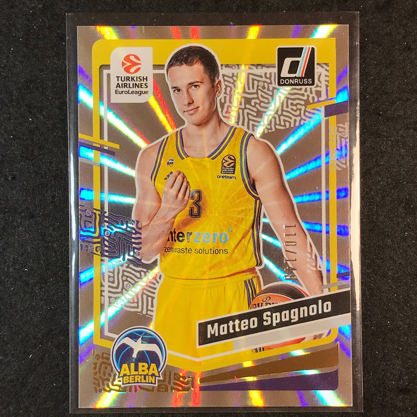2023-24 Donruss Euroleague MATTEO SPAGNOLO Base Holo Laser /149 #20