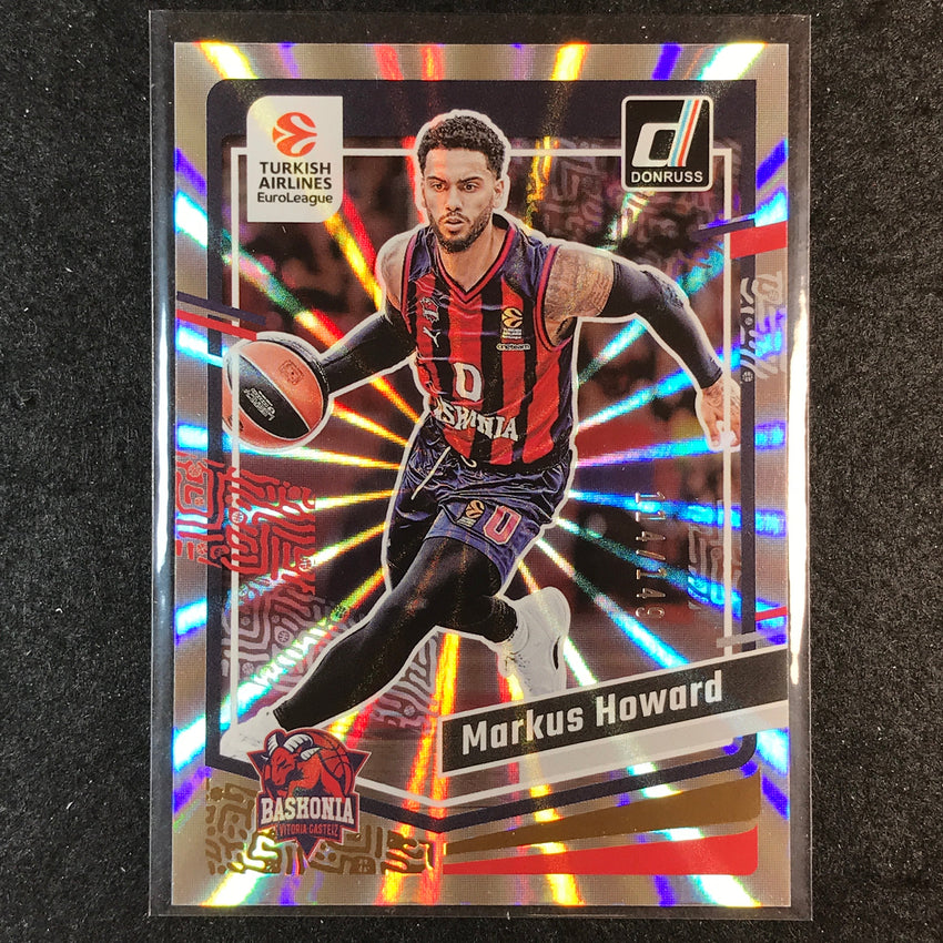2023-24 Donruss Euroleague MARKUS HOWARD Base Holo Laser /149 #23