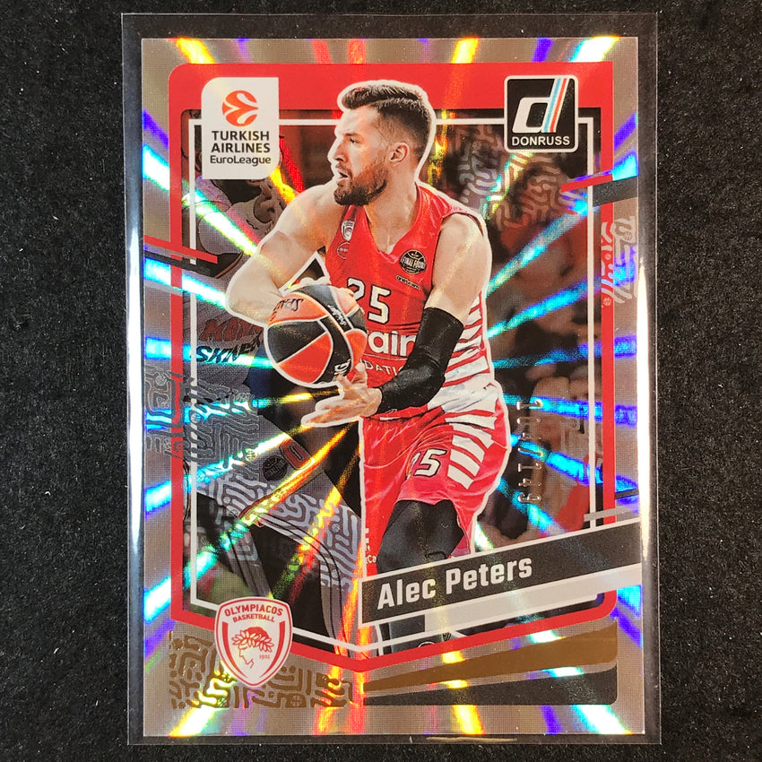 2023-24 Donruss Euroleague ALEC PETERS Base Holo Laser /149 #44