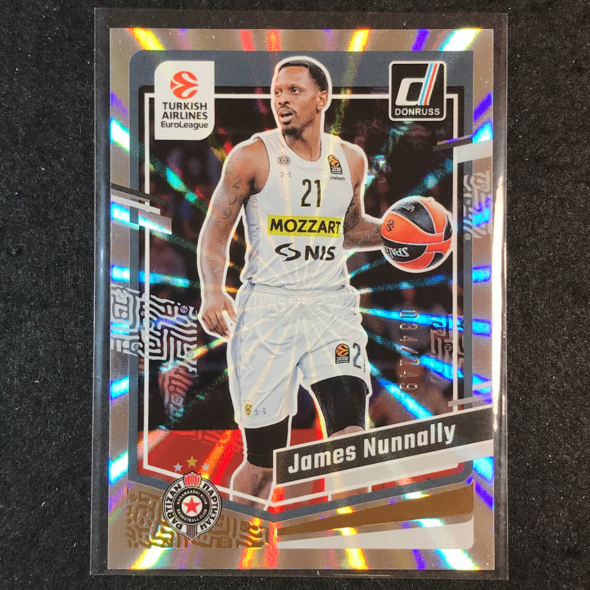 2023-24 Donruss Euroleague JAMES NUNNALLY Base Holo Laser /149 #61