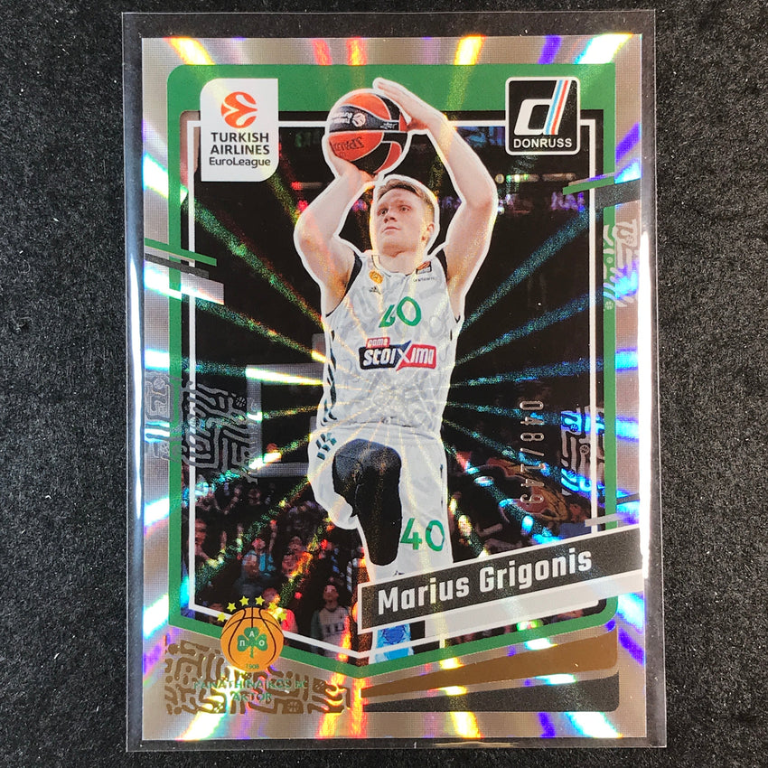 2023-24 Donruss Euroleague MARIUS GRIGONIS Base Holo Laser /149 #69