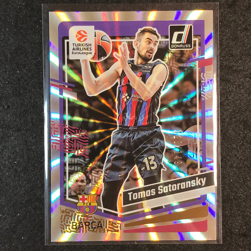 2023-24 Donruss Euroleague TOMAS SATORANSKY Base Holo Laser /149 #75