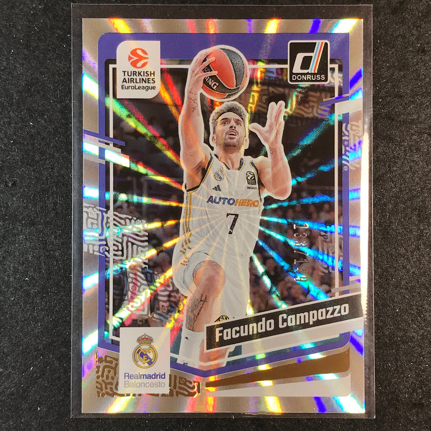 2023-24 Donruss Euroleague FACUNDO CAMPAZZO Base Holo Laser /149 #92
