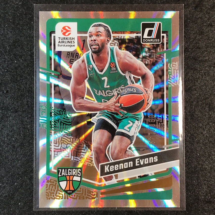 2023-24 Donruss Euroleague KEENAN EVANS Base Holo Laser /149 #101